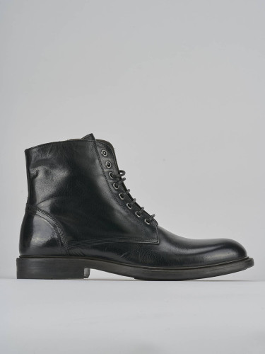 Botas militares negro cuero