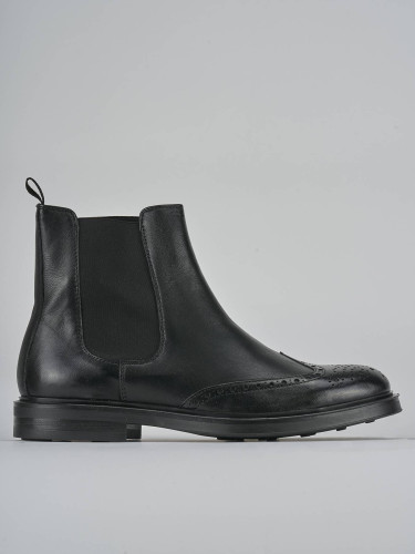 Botines negro cuero