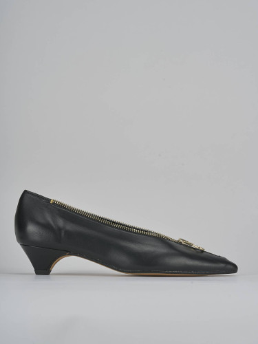 Pumps heel 3 cm black leather