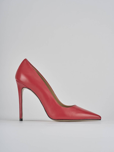 Pumps heel 10 cm red leather