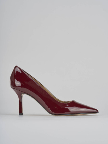 Pumps heel 7 cm bordeaux patent