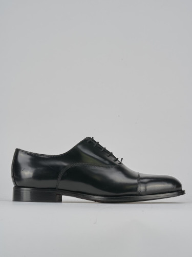 Zapatos de cordones negro cuero
