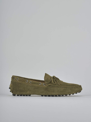 Mocasines verde ante