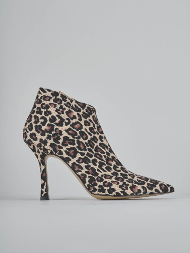 High heel ankle boots heel 9 cm multicolor leather