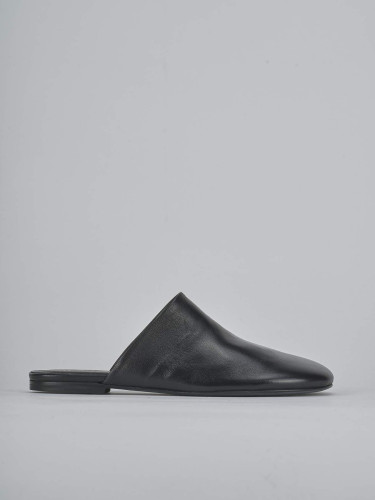 Sabot tacco 1cm pelle nero