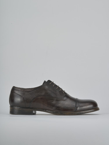 Lace-up shoes dark brown leather