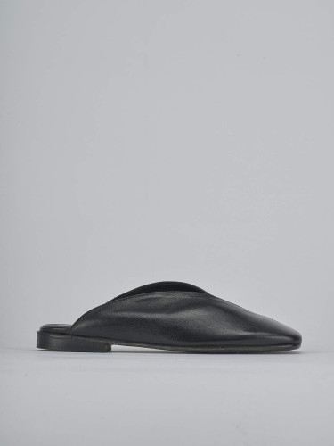 Sabot tacco 1cm pelle nero