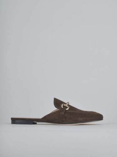Sabot tacco 1cm camoscio testa