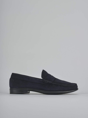 Mocasines azul ante