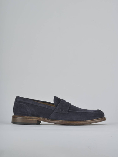 Mocasines azul ante