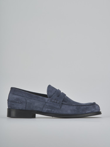 Mocasines azul ante