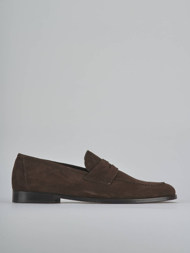 Mocasines marrón oscuro ante