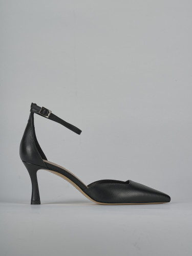 Pumps heel 8 cm black leather