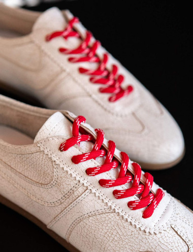 Zapatillas deportivas blanco cuero