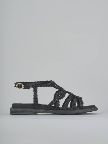 Sandali tacco 2cm pelle nero