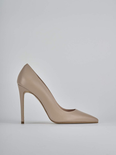 Décolleté tacco 10cm pelle rosa