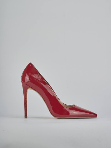 Zapatos de salón tacón 10 cm rojo charol