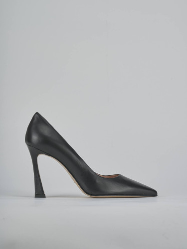 Pumps heel 9 cm black leather