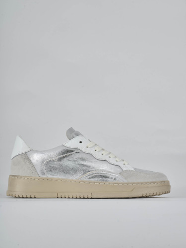 Sneakers silver leather