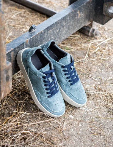 Sneakers camoscio jeans