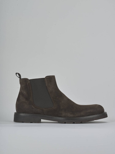 Ankle boots dark brown suede