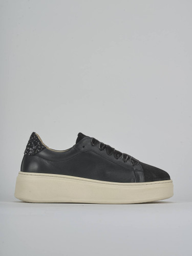 Sneakers pelle nero