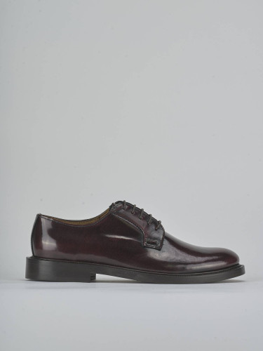 Lace-up shoes bordeaux leather