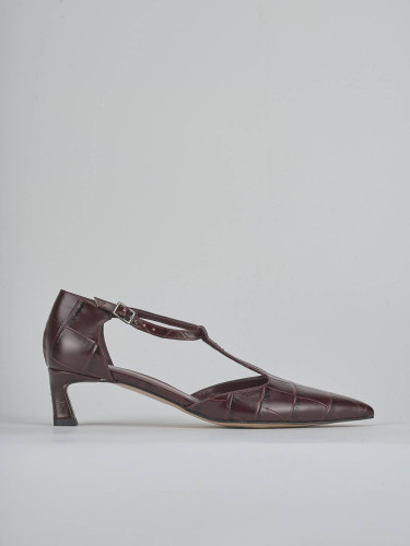 Décolleté tacco 5cm cocco bordo'