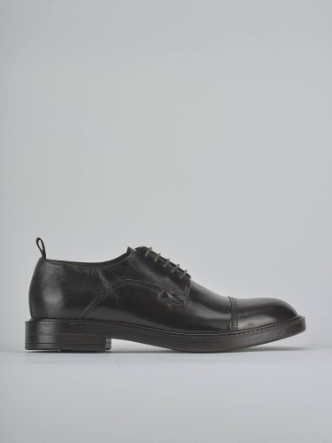 Lace-up shoes dark brown leather