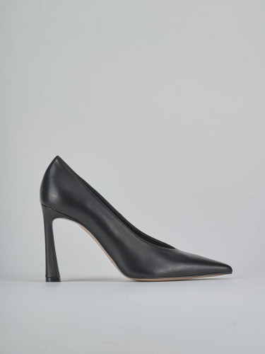 Pumps heel 9 cm black leather