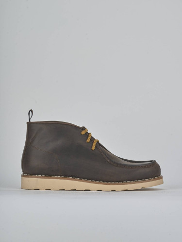 Ankle boots dark brown leather