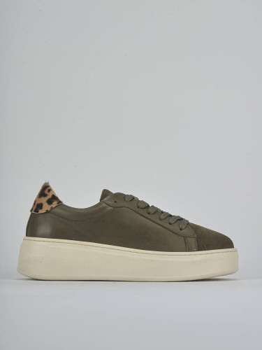 Zapatillas deportivas verde cuero