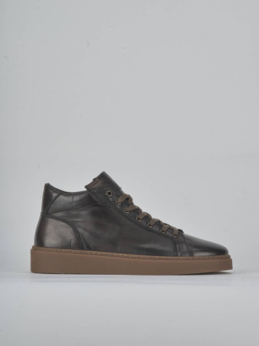 Zapatillas deportivas marrón oscuro cuero