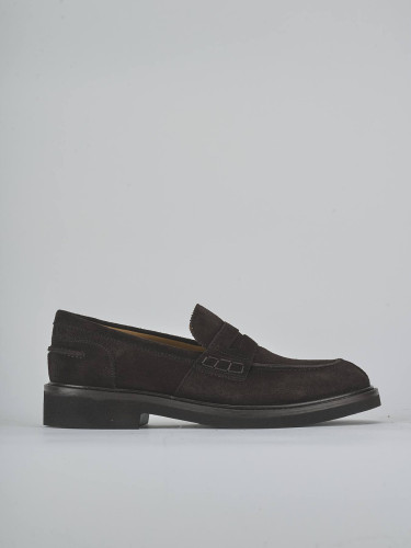 Mocasines marrón oscuro ante