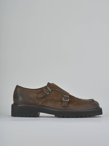 Lace-up shoes brown suede
