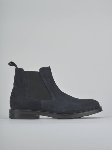 Botines azul ante