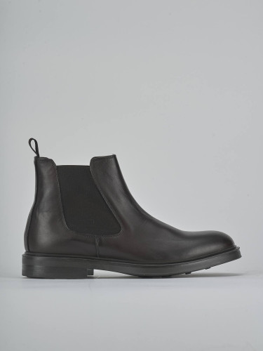 Botines marrón oscuro cuero