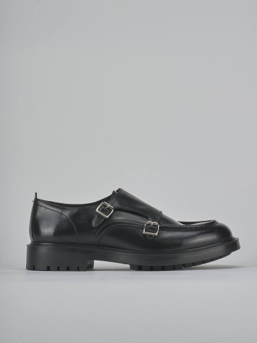 Stringate pelle nero