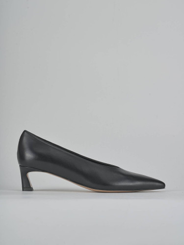 Décolleté tacco 5cm pelle nero
