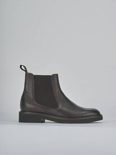 Stivaletti tacco 2cm pelle testa