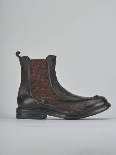 Botines marrón oscuro cuero