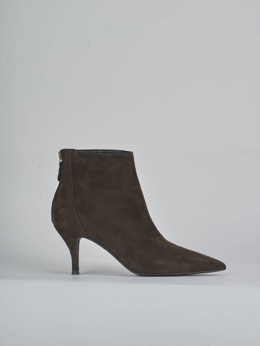 Stivaletti tacco 7cm camoscio testa
