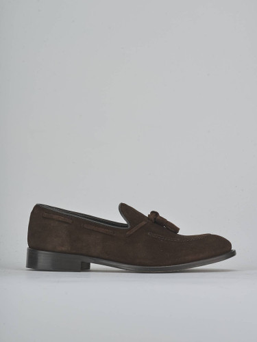 Mocasines marrón oscuro ante