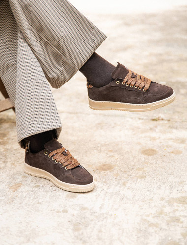 Sneakers camoscio testa