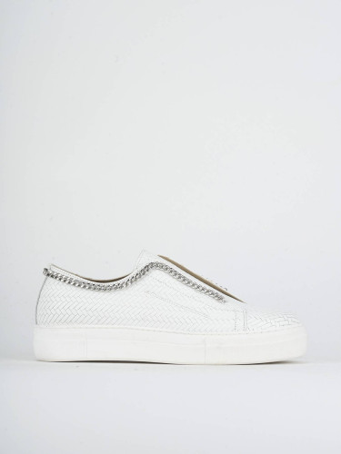 Sneakers pelle bianco