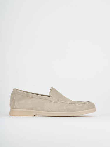 Mocassini camoscio beige