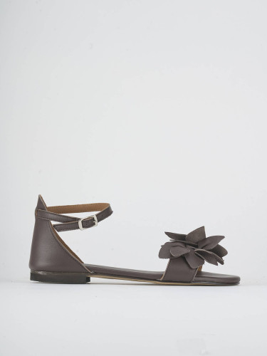 Sandali tacco 1cm pelle testa