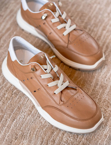 Zapatillas deportivas marrón cuero
