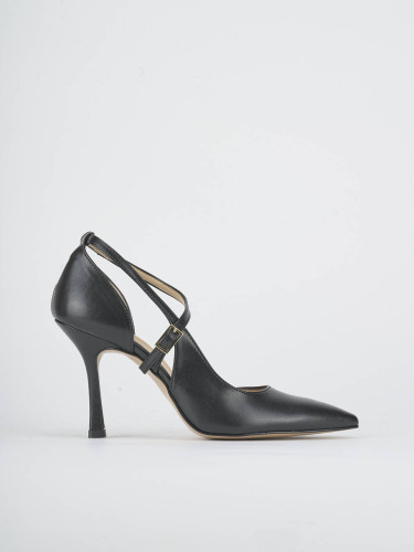 Décolleté tacco 7cm pelle nero