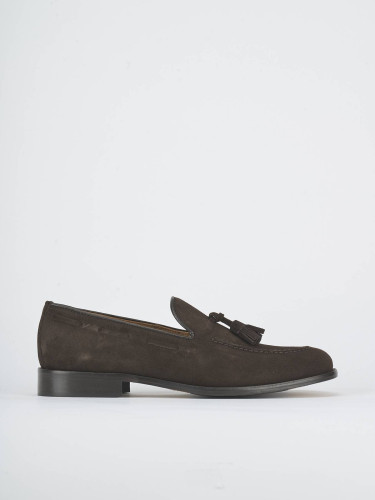 Mocasines marrón oscuro ante